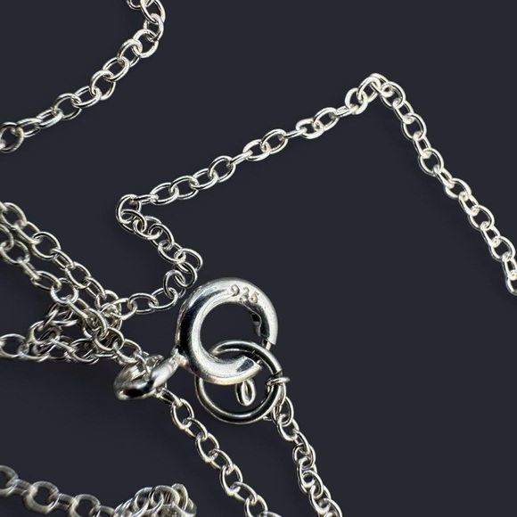 Fluorite Stone Pendant Sterling Silver Necklace - Picture 2 of 6